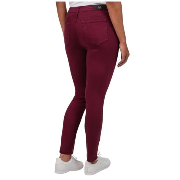 NEW United Colors of Benetton 5-pocket Skinny Pant | Red - Picture 4 of 8